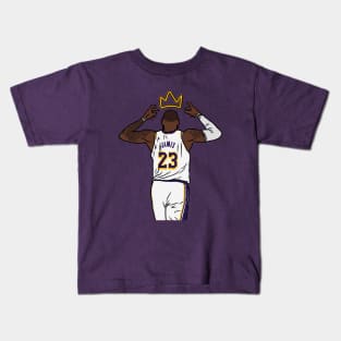 LeBron James Crowns Himself Kids T-Shirt